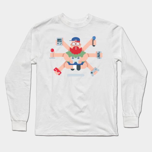 Video Games Long Sleeve T-Shirt by Malchev